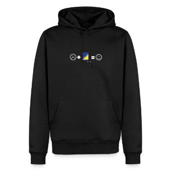 Bosnie Burek Bosnie-Herzégovine patriotique - Sweat à capuche Premium bio Homme - noir - Devant - Nico (187cm)