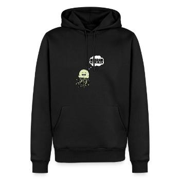 Jelly Fish Medusozoa Marine Biologist Ocean - Men’s Premium Organic Hoodie - black - Front - Nico (187cm)