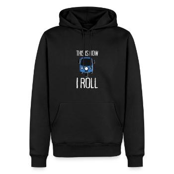 Tuk Tuk Rickshaw Transporteur de scooter italien - Sweat à capuche Premium bio Homme - noir - Devant - Nico (187cm)