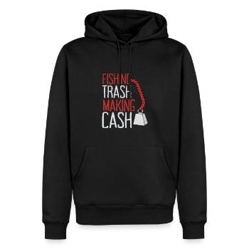 Magnet Fishing Magnet Fisher Fisherman - Men’s Premium Organic Hoodie - black - Front - Nico (187cm)