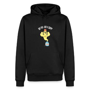 Supplémentation Haltérophilie Joint Supplément - Sweat à capuche Premium bio Homme - noir - Devant - Nico (187cm)