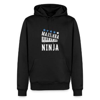 Vibraphone Mom Marimba Ninja And Mallet - Männer Premium Bio Hoodie - Schwarz - Vorne - Nico (187cm)