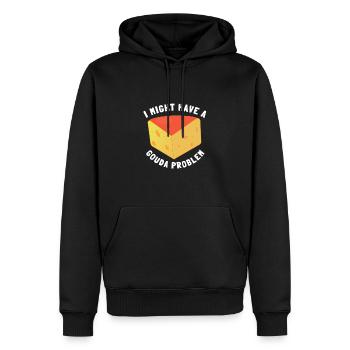 Cheesemonger Cheese Maker Gouda Lover - Männer Premium Bio Hoodie - Schwarz - Vorne - Nico (187cm)