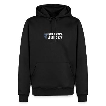 Organic Grape Juice Bottles - Männer Premium Bio Hoodie - Schwarz - Vorne - Nico (187cm)