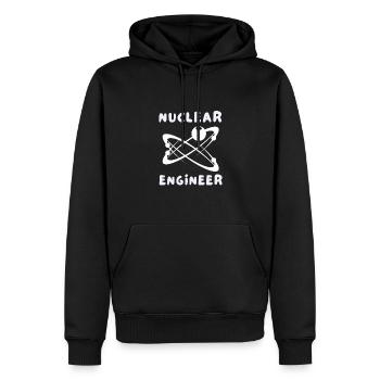 Uranium Fission Nuclear Engineering Theme - Männer Premium Bio Hoodie - Schwarz - Vorne - Nico (187cm)