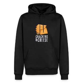 Rosemary Crab Cracker And Flatbread Salty Cracker - Men’s Premium Organic Hoodie - black - Front - Nico (187cm)