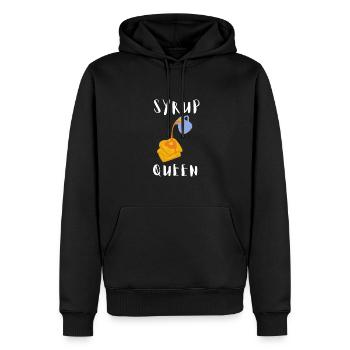 Syrup For Pancakes Flipping Flapjack Breakfast - Men’s Premium Organic Hoodie - black - Front - Nico (187cm)