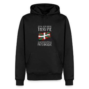 Euskal Presoak Euskal Herria Basque Country - Männer Premium Bio Hoodie - Schwarz - Vorne - Nico (187cm)