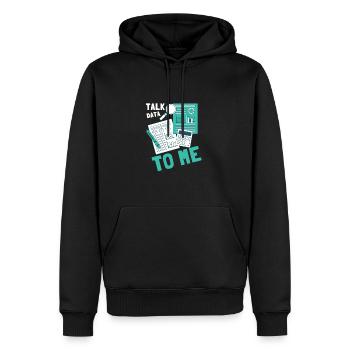 Normal Distribution Statistician Data Scientist - Männer Premium Bio Hoodie - Schwarz - Vorne - Nico (187cm)