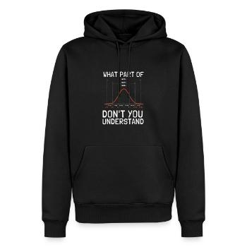 Normal Distribution Statistician Data Scientist - Männer Premium Bio Hoodie - Schwarz - Vorne - Nico (187cm)