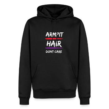 Feminist Anti Shaving Hairy Body - Männer Premium Bio Hoodie - Schwarz - Vorne - Nico (187cm)