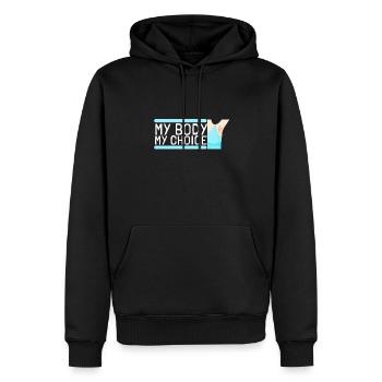 Feminist Anti Shaving Hairy Body - Männer Premium Bio Hoodie - Schwarz - Vorne - Nico (187cm)