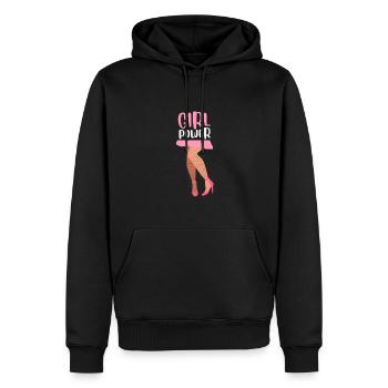 Féministe Anti Rasage Corps Velu - Sweat à capuche Premium bio Homme - noir - Devant - Nico (187cm)