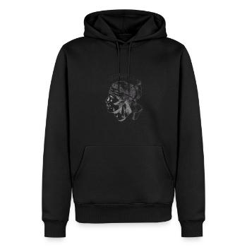 Corse Corsu Corsse 2B Tête De Maure Corse - Sweat à capuche Premium bio Homme - noir - Devant - Nico (187cm)