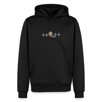 Public Transportation Stand Clear Of - Männer Premium Bio Hoodie - Schwarz - Vorne - Nico (187cm)