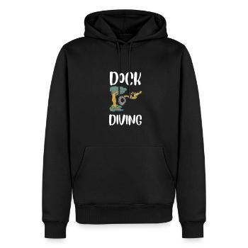 Dock Diving Canine Water Sport Dog Dock Jumping - Männer Premium Bio Hoodie - Schwarz - Vorne - Nico (187cm)
