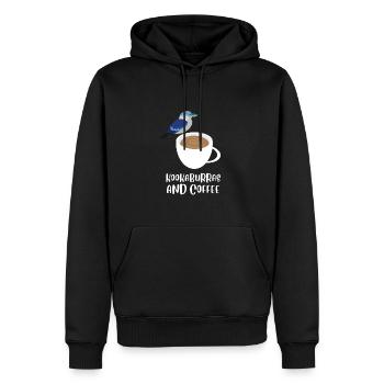 Terrestrial Tree Kingfisher Australian Bird, - Männer Premium Bio Hoodie - Schwarz - Vorne - Nico (187cm)