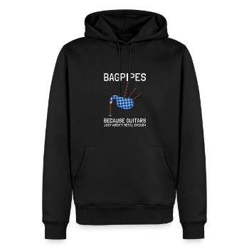 Bagpipe Teacher Player Scotsman Bagpiping - Männer Premium Bio Hoodie - Schwarz - Vorne - Nico (187cm)