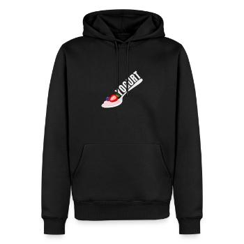 Probiotiques Produits laitiers, Yogourt glacé - Sweat à capuche Premium bio Homme - noir - Devant - Nico (187cm)