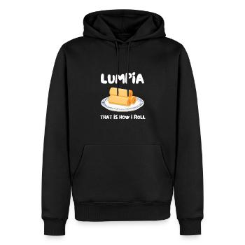 Filipino Pride Pinoy Spring Roll Lumpia Thats How - Sweat à capuche Premium bio Homme - noir - Devant - Nico (187cm)