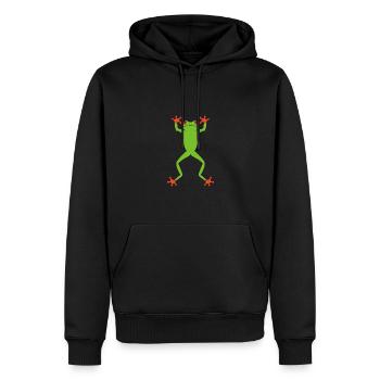 Agalychnis Callidryas Red Eyed Tree Frog - Männer Premium Bio Hoodie - Schwarz - Vorne - Nico (187cm)
