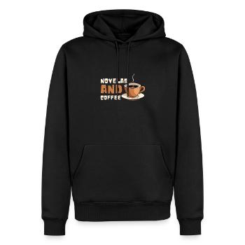 Telenovela Columbianas, émissions hispaniques et feuilletons - Sweat à capuche Premium bio Homme - noir - Devant - Nico (187cm)