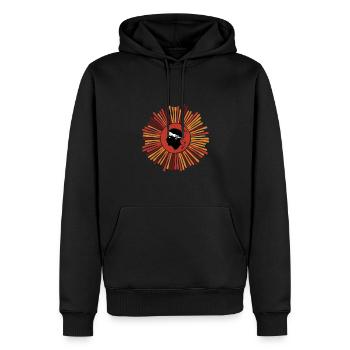 Corse Corsu Corssica 2B Head De Maure Corsica - Sweat à capuche Premium bio Homme - noir - Devant - Nico (187cm)