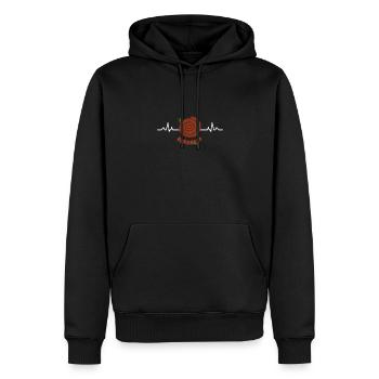 Bandera Independentista Catalana Estelada Negra - Männer Premium Bio Hoodie - Schwarz - Vorne - Nico (187cm)