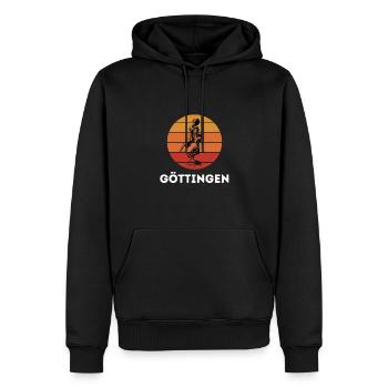 Göttinger Basketball Uni Göttingen Souvenir - Männer Premium Bio Hoodie - Schwarz - Vorne - Nico (187cm)