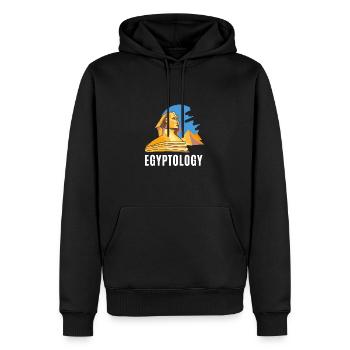 Hieroglyphics Egyptologist, Ancient Egyptian - Men’s Premium Organic Hoodie - black - Front - Nico (187cm)