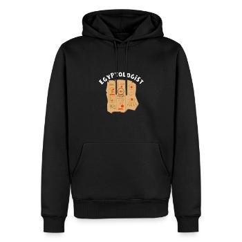 Hieroglyphics Egyptologist, Ancient Egyptian - Männer Premium Bio Hoodie - Schwarz - Vorne - Nico (187cm)
