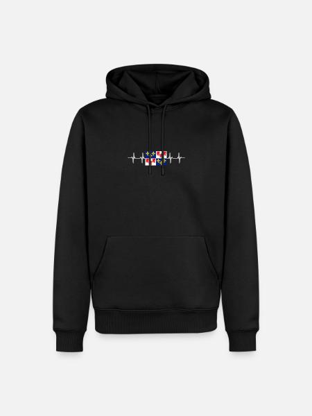 France Picardy - Men’s Premium Organic Hoodie - black