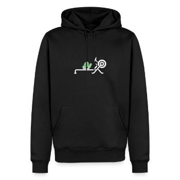 Erg Ergomètre et machine d’exercice d’aviron Aviron - Sweat à capuche Premium bio Homme - noir - Devant - Nico (187cm)