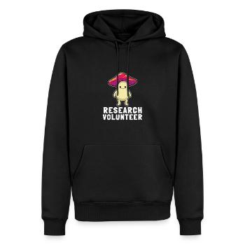Psychedelic Research Volunteer - Männer Premium Bio Hoodie - Schwarz - Vorne - Nico (187cm)