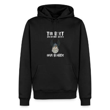 This Beard Is Taken - Bearded Man Valentines Day - Men’s Premium Organic Hoodie - black - Front - Nico (187cm)