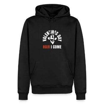 This Beard Is Taken - Bearded Man Valentines Day - Men’s Premium Organic Hoodie - black - Front - Nico (187cm)