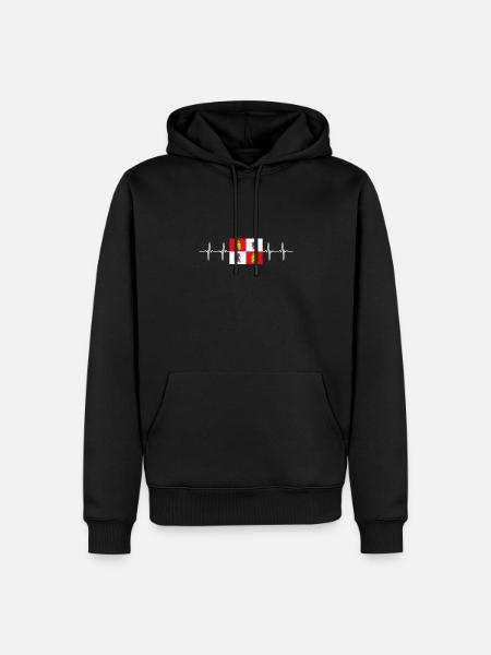 Espagne Région espagnole Castille-et-León - Sweat à capuche Premium bio Homme - noir