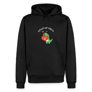 SPED Neurodiversité Dyscalculie - Sweat à capuche Premium bio Homme - noir - Devant - Nico (187cm)