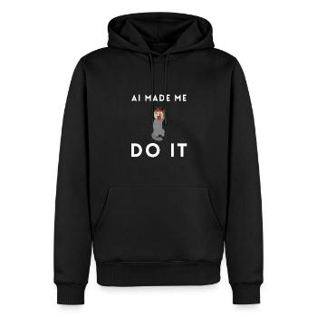 Artificial Intelligence Ai Chat - Männer Premium Bio Hoodie - Schwarz - Vorne - Nico (187cm)
