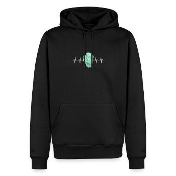 Artificial Intelligence Ai Chat - Männer Premium Bio Hoodie - Schwarz - Vorne - Nico (187cm)