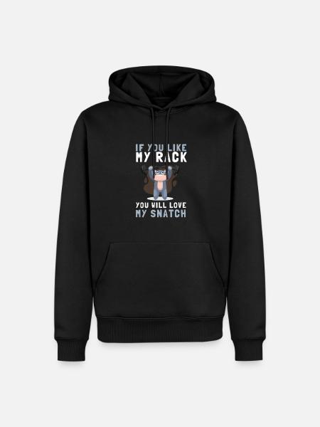 Weight Lifting Power Snatch - Men’s Premium Organic Hoodie - black
