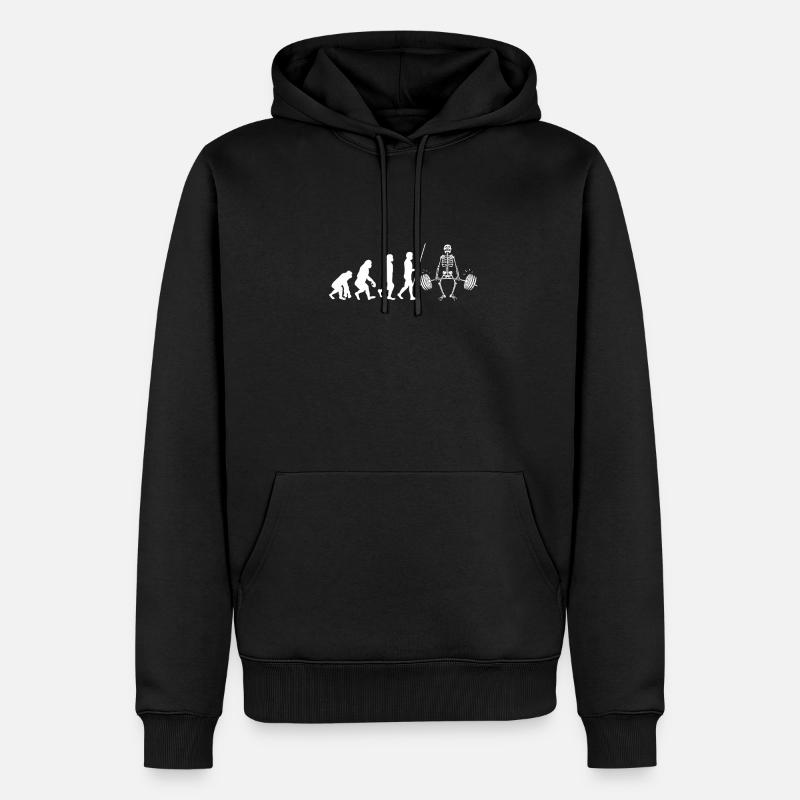 Vol de puissance d’haltérophilie - Sweat à capuche Premium bio Homme - noir