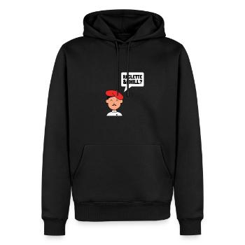 Swiss Cheese Fondue Raclette - Männer Premium Bio Hoodie - Schwarz - Vorne - Nico (187cm)