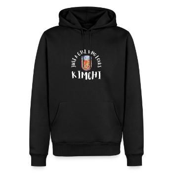 KBBQ Barbecue coréen Kimchi Ramen - Sweat à capuche Premium bio Homme - noir - Devant - Nico (187cm)