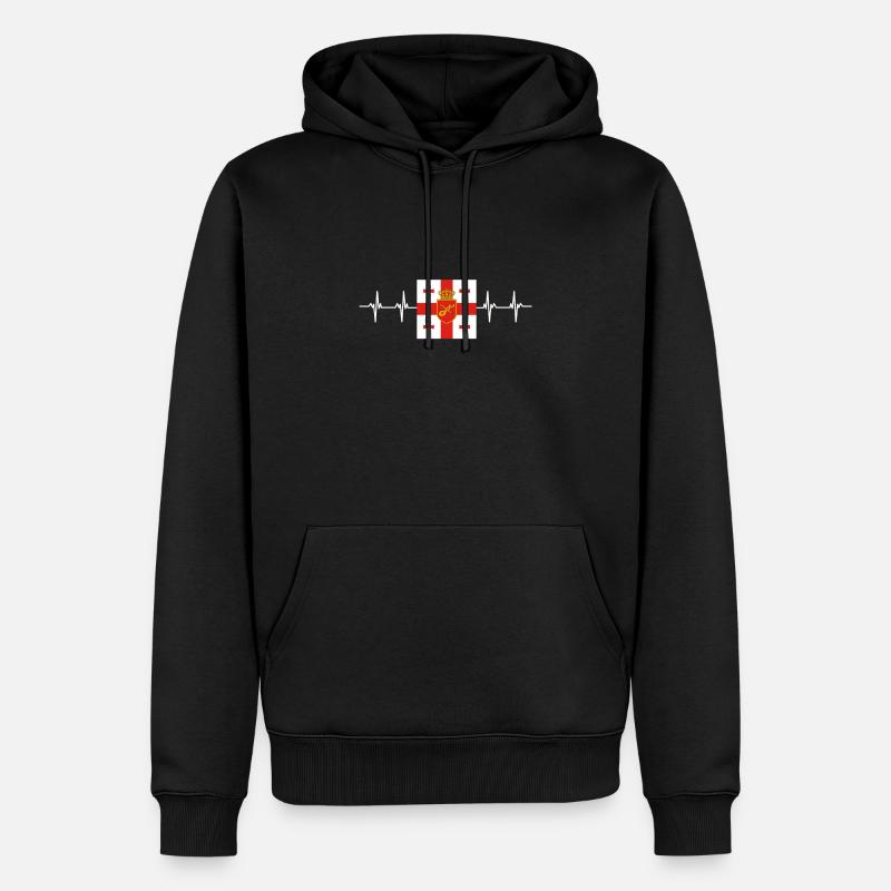 Drapeau géorgien - Sweat à capuche Premium bio Homme - noir