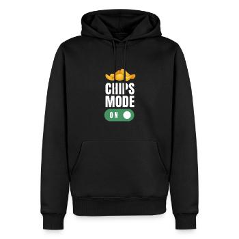 Just A Girl Who Loves Potato Chips - Men’s Premium Organic Hoodie - black - Front - Nico (187cm)