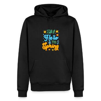 First Day Of Spring Equinox - Männer Premium Bio Hoodie - Schwarz - Vorne - Nico (187cm)