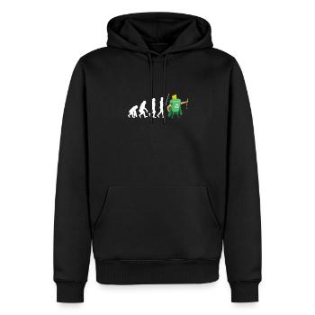 Compost Your Enemies - Men’s Premium Organic Hoodie - black - Front - Nico (187cm)
