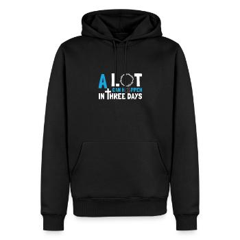 Alot Can Happen In 3 Days, Hallelujah Easter - Männer Premium Bio Hoodie - Schwarz - Vorne - Nico (187cm)