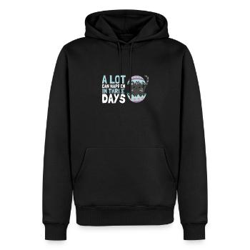 Alot Can Happen In 3 Days, Hallelujah Easter - Männer Premium Bio Hoodie - Schwarz - Vorne - Nico (187cm)